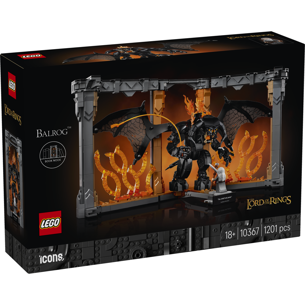 LEGO Icons The Lord of the Rings: Balrog™ Book Nook 10367 